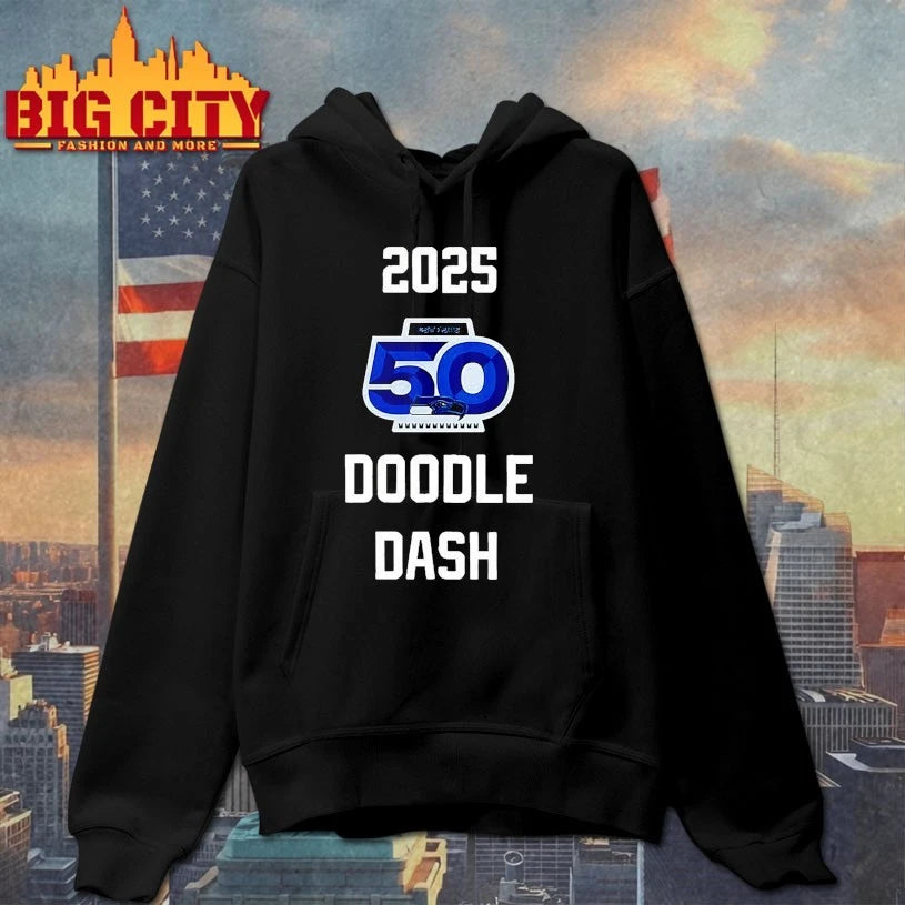 Seahawks 2025 50 Doodle Dash shirt