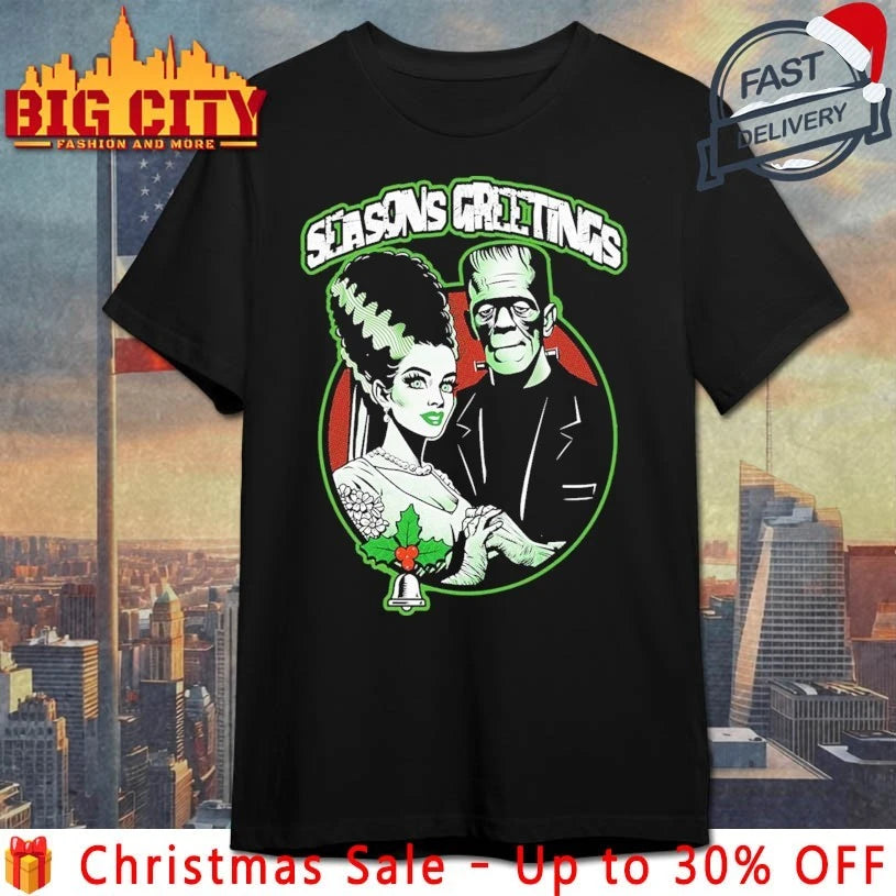 Seasons Greetings Frankie And Bride christmas 2025 shirt