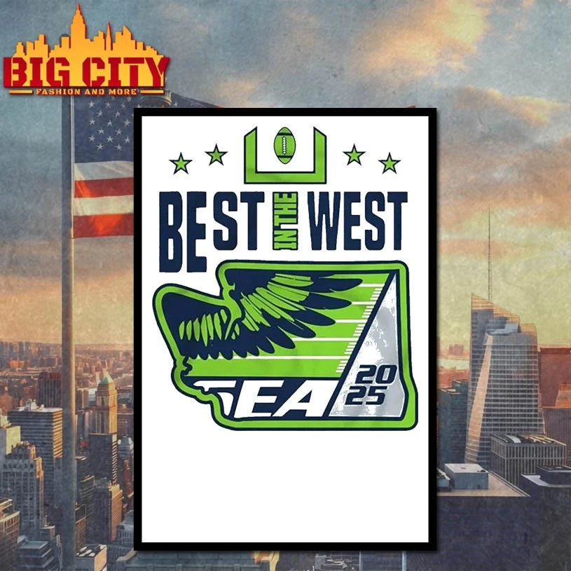 Seattle Best In the West 2025 Football shirt