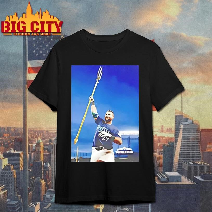 Seattle Mariners Cal Raleigh 60th Home Run Holding Trident Big Dumper Trident Up Shirt
