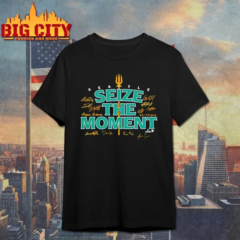 Seattle Mariners Seize The Moment Signatures Shirt