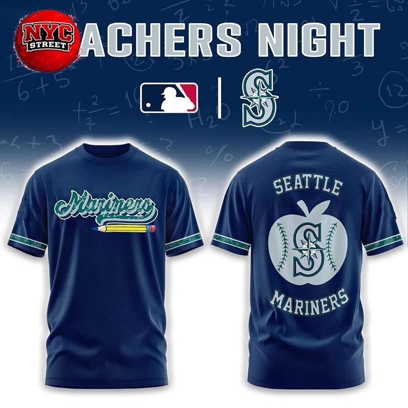 Seattle Mariners Teacher Appreciation Night 2026 Celebration Two Sided Shirt