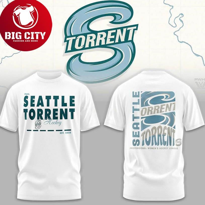 Seattle Torrent Stadium Essentials Pop Up 2025 Two Sided Shirt