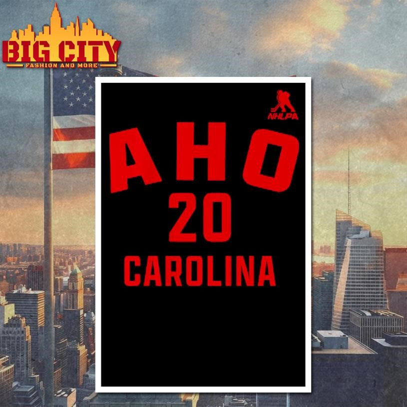 Sebastian Ah #20 Carolina Name &amp; Number
