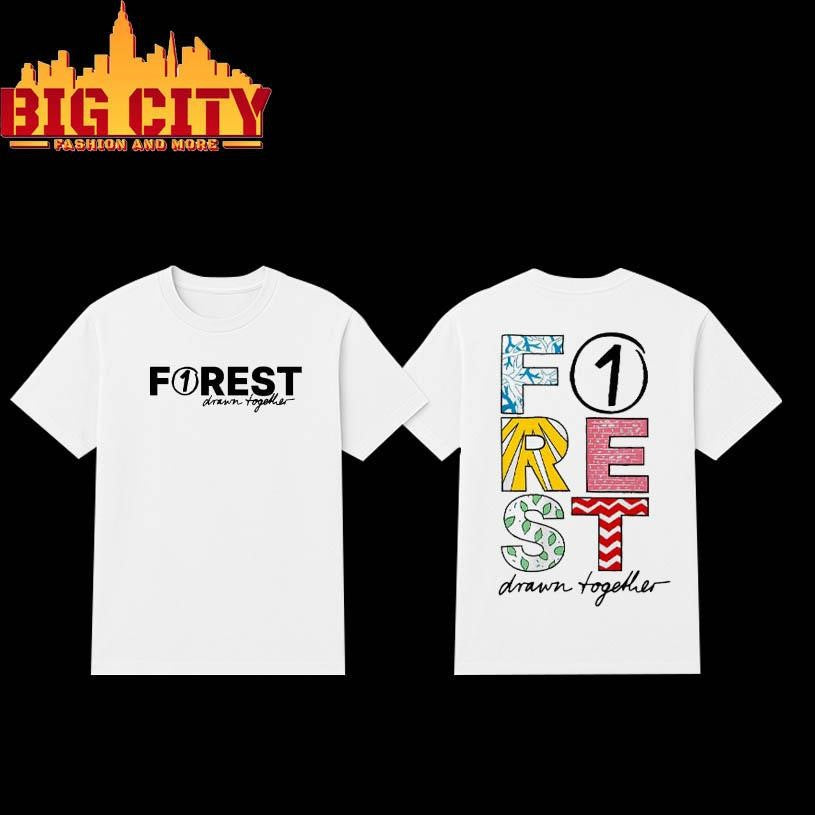 Sebastian Vettel F1Forest Drawn Together 2025 Two Sided Shirt