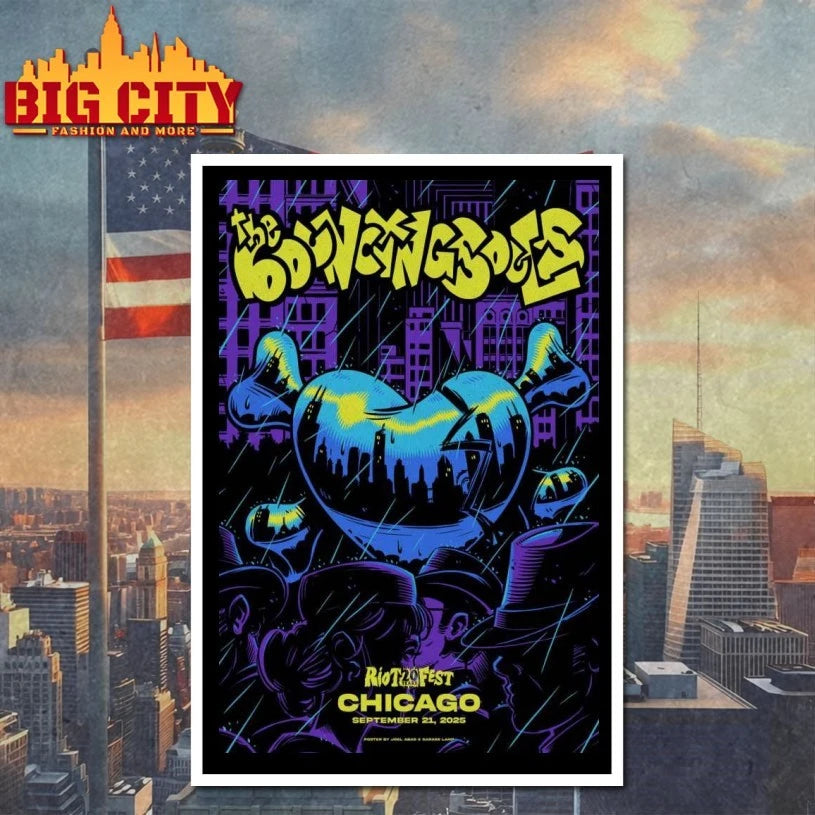 Sep 21, 2025 The Bouncing Souls Concord Music Hall, Chicago, IL Poster Shirt