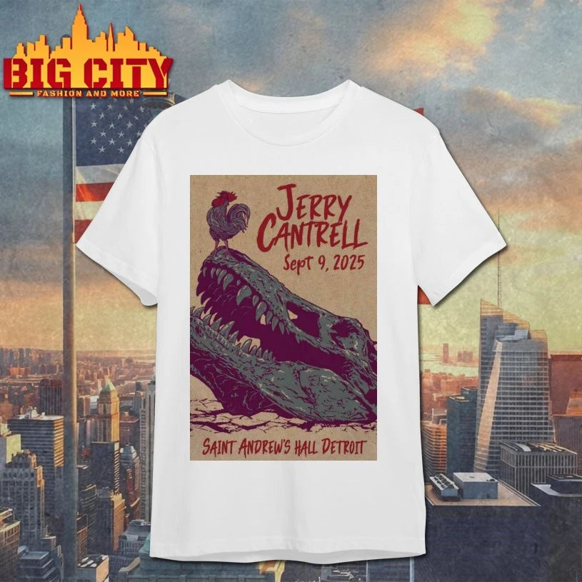 Sep 9 2025 Jerry Cantrell Saint Andrew’s Hall Detroit Poster shirt