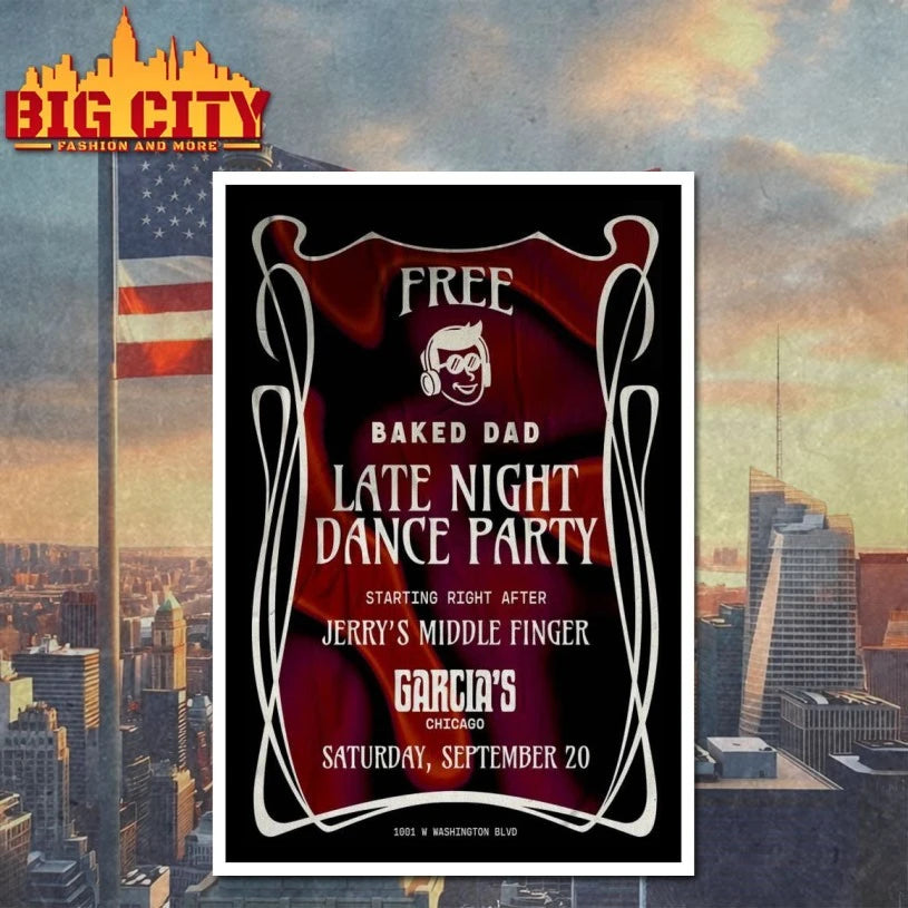 Sept 20 2025 Poster Free Late Night Dance Party shirt