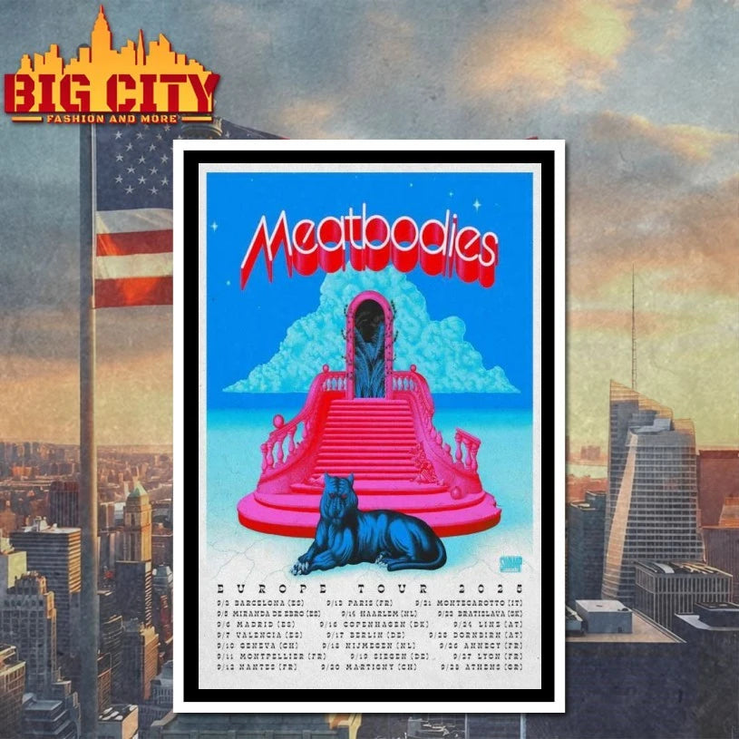Sept 6 2025 Meatbodies Poster Madrid Shirts