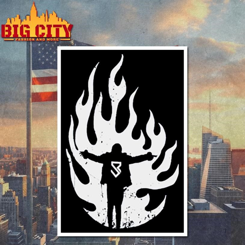 Seth rollins flames shirt