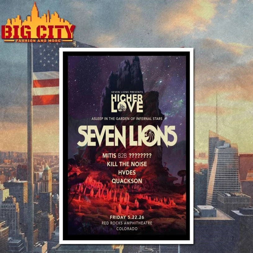 Seven Lions Fall Tour 2026 Red Rocks Park Poster Shirt