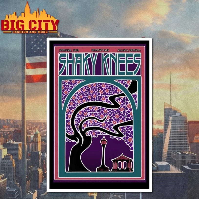 Shaky Kness Fest September 2025 In Atlanta GA Poster Shirt