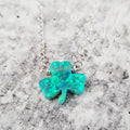 Shamrock Good Luck Charm Necklace