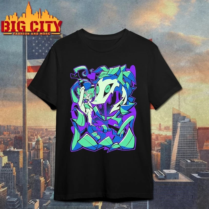 Shark Robot Helluva Boss Stolas Halloween Slasher shirt