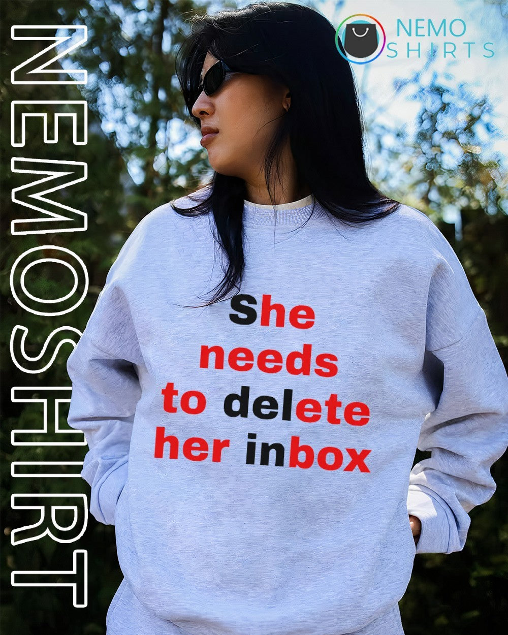 She needs to delete her inbox shirt