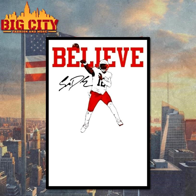Shedeur Sanders Believe Cleveland Browns Signature Shirt
