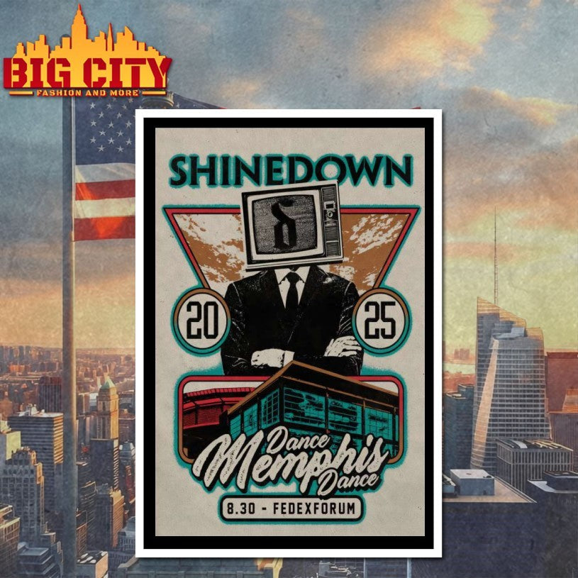 Shinedown August 30 2025 FedExForum In Memphis TN Poster Shirt