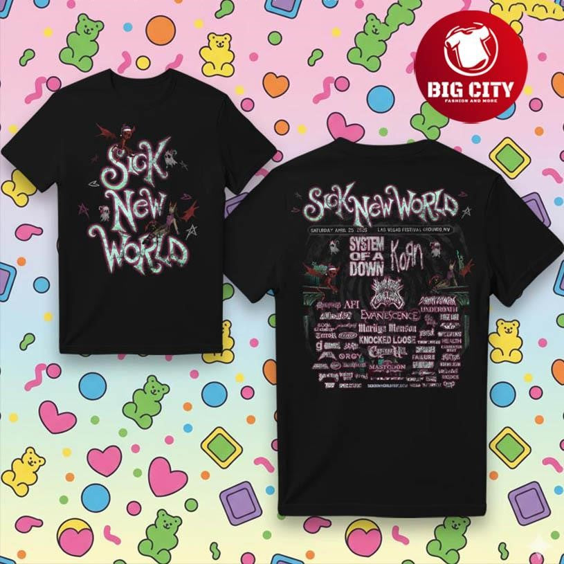 Sick New World Las Vegas 2026 Two Sided Shirt