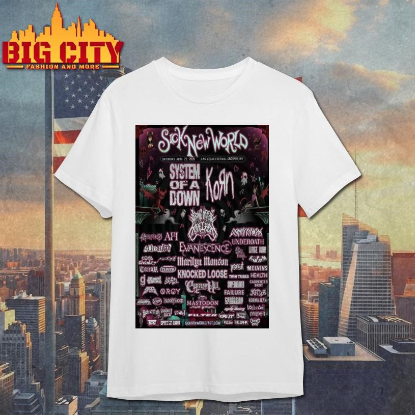 Sick New World October 24 2026 Texas Motor Speedway Poster Shirt