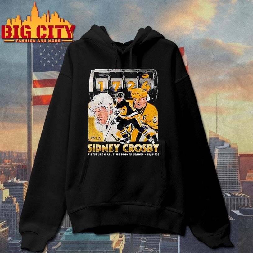 Sidney Crosby Pittsburgh All Time Scoring Leader Shirt