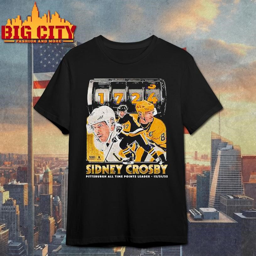 Sidney Crosby Pittsburgh All Time Scoring Leader Shirt