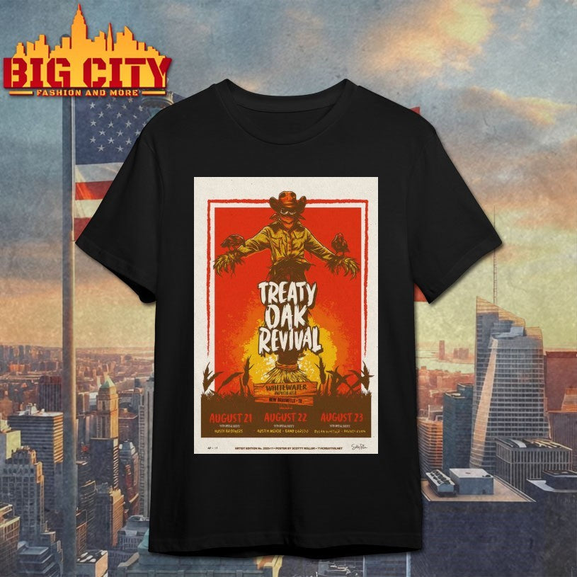 Signed Treaty Oak Revival Concert New Braunfels, TX 2025 Shirt