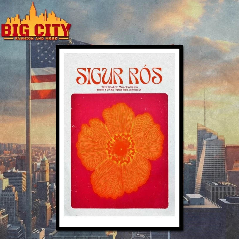 Sigur Ros San Francisco Tour On Nov 16-17 2025 Poster shirt