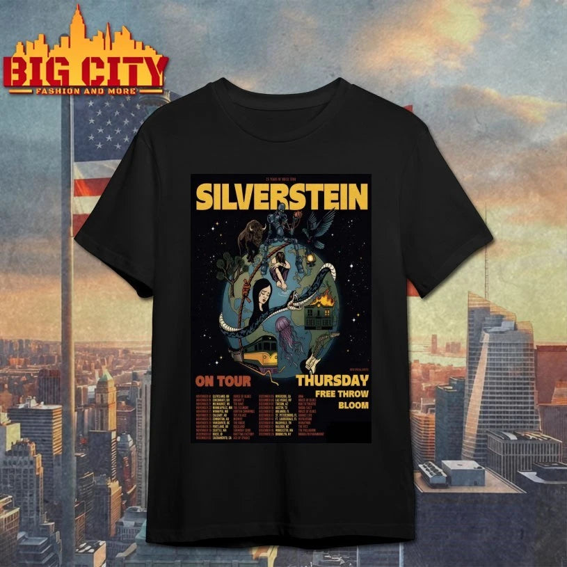 Silverstein 25 Years Of Noise Tour 2025 Poster Shirt