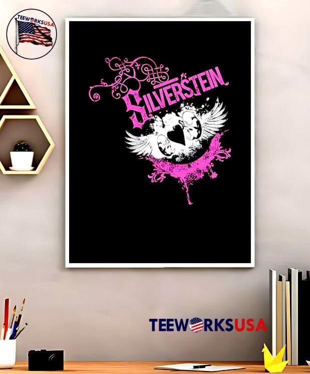 Silverstein Emo Band Heart Wings And Babies Logo shirt