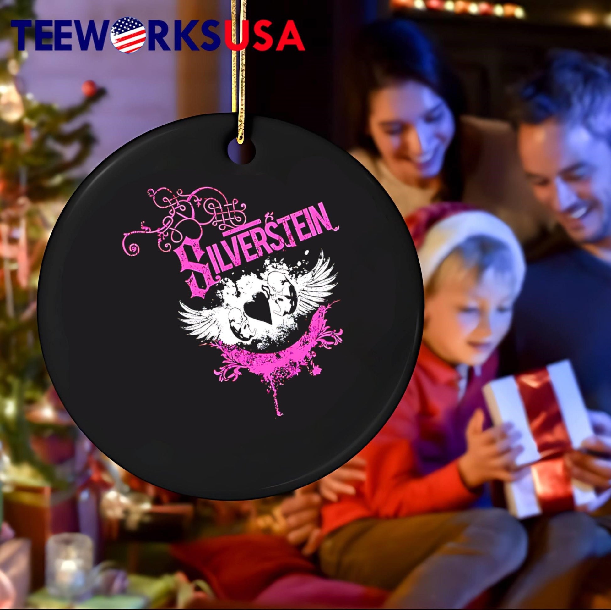 Silverstein Emo Band Heart Wings And Babies Logo shirt