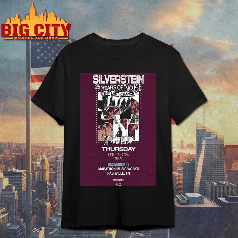 Silverstein Marathon Music Works Dec 16 2025 Shirt