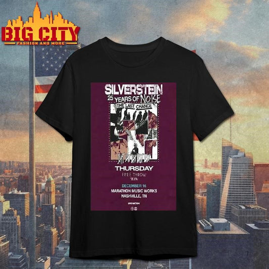Silverstein Marathon Music Works Dec 16 2025 Shirt