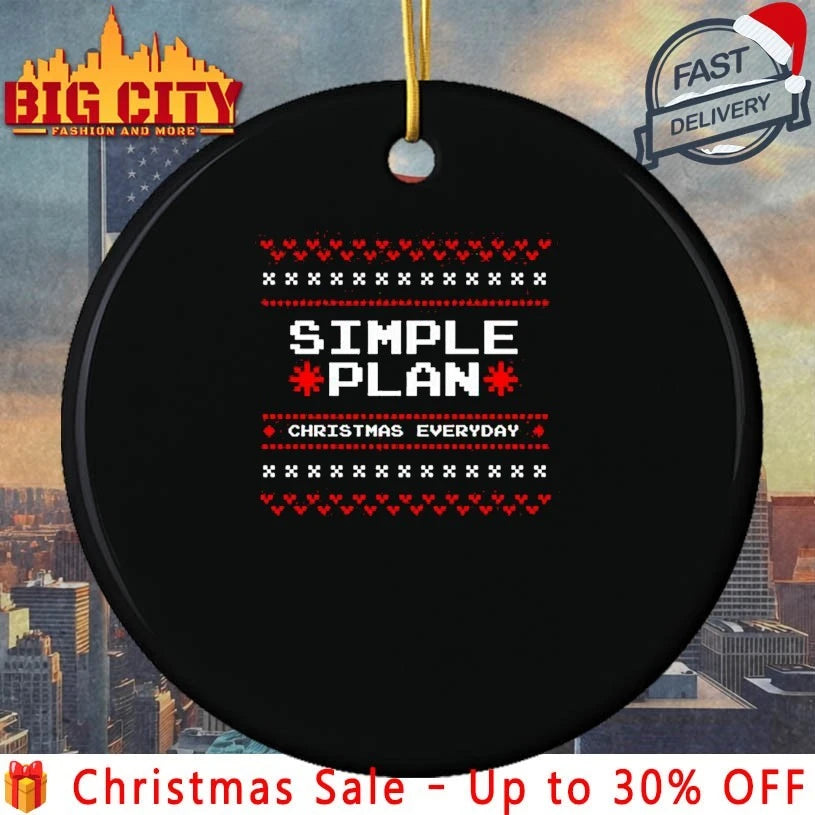 Simple Plan Christmas Everyday 2025 ugly shirt
