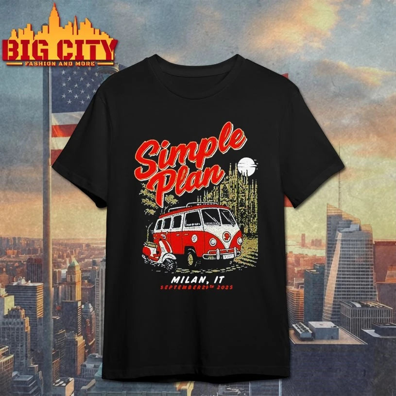 Simple Plan September 29 2025 Show Milan, Italy shirts