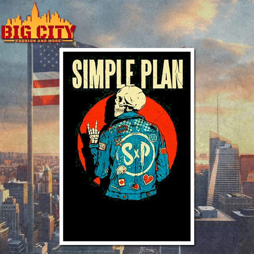 Simple Plan Skeleton Jacket Shirts