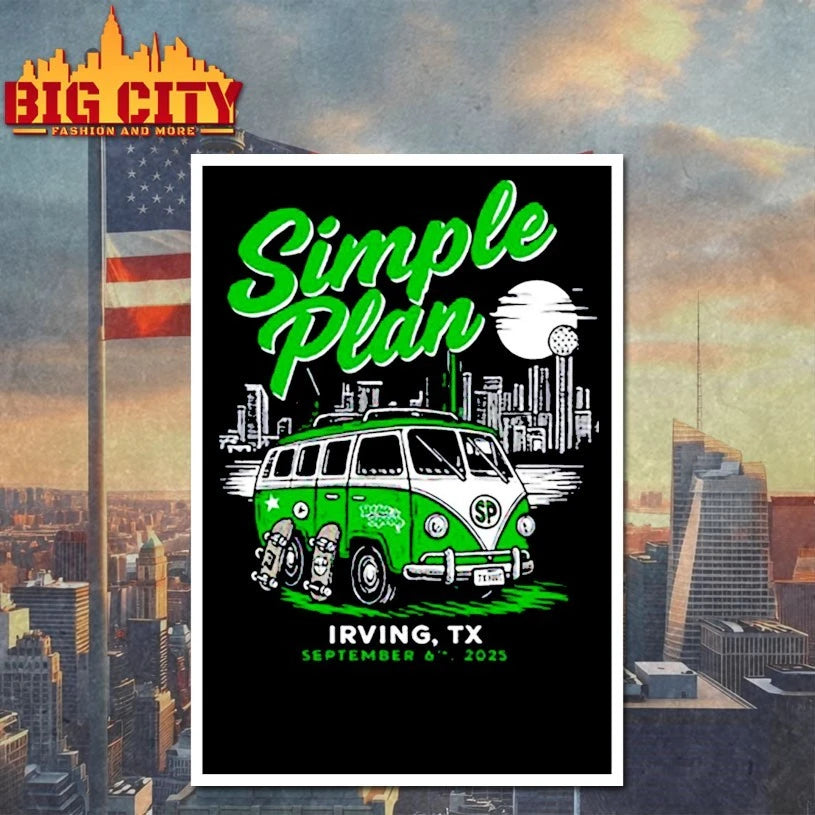 Simple Plan The Pavilion Irving, TX Sep 06 2025 Shirt