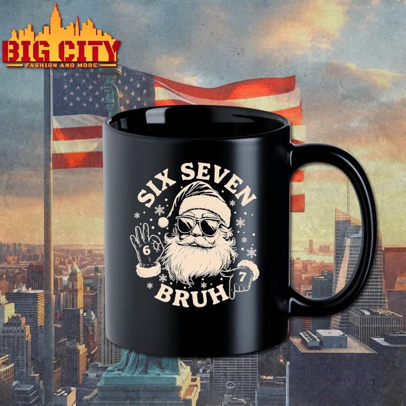 Six Seven Bruh Santa Shirt
