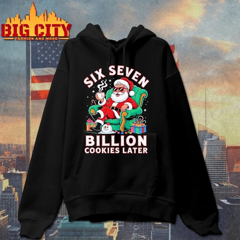 Six Seven Santa Billion cookies lates shirt
