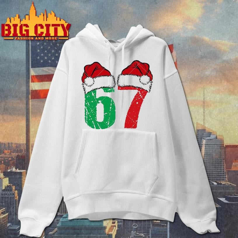 Six Seven Santa Hat Shirt