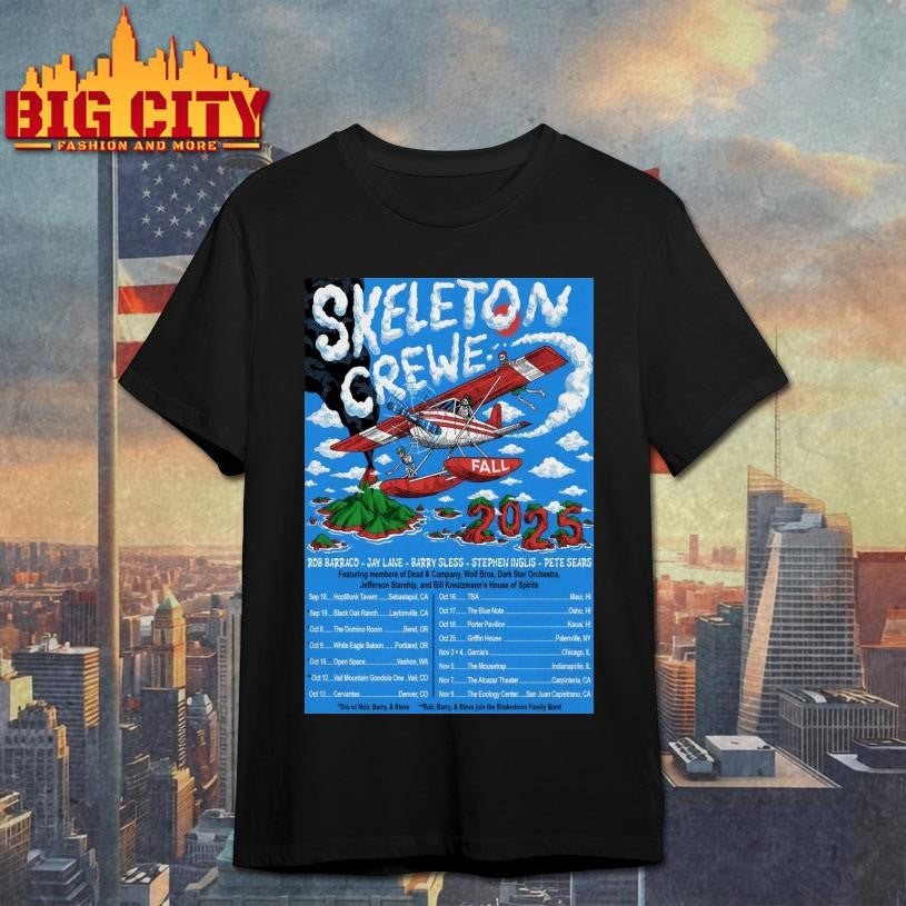Skeleton Crewe 2025 Fall Tour Poster shirt