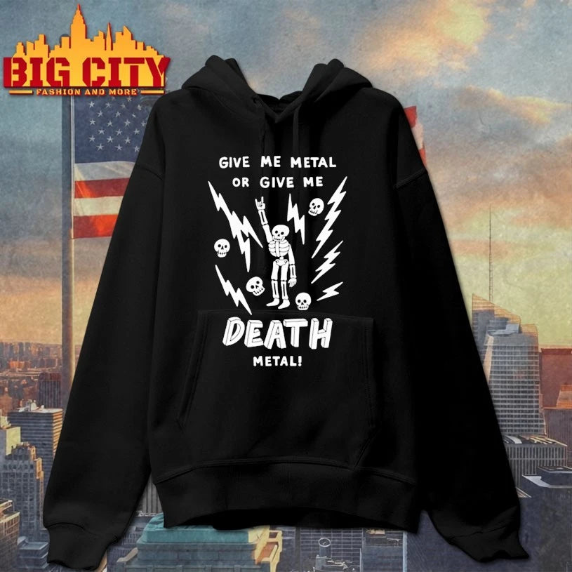 Skeleton Give me metal or give me Death metal shirt