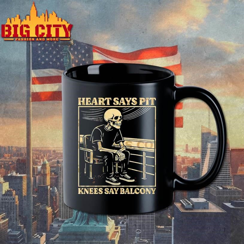 Skeleton Heart Says Pit Knees Say Balcony Shirt