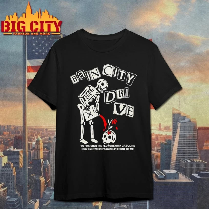 Skeleton Rain City Drive Band Tour 2025 shirt