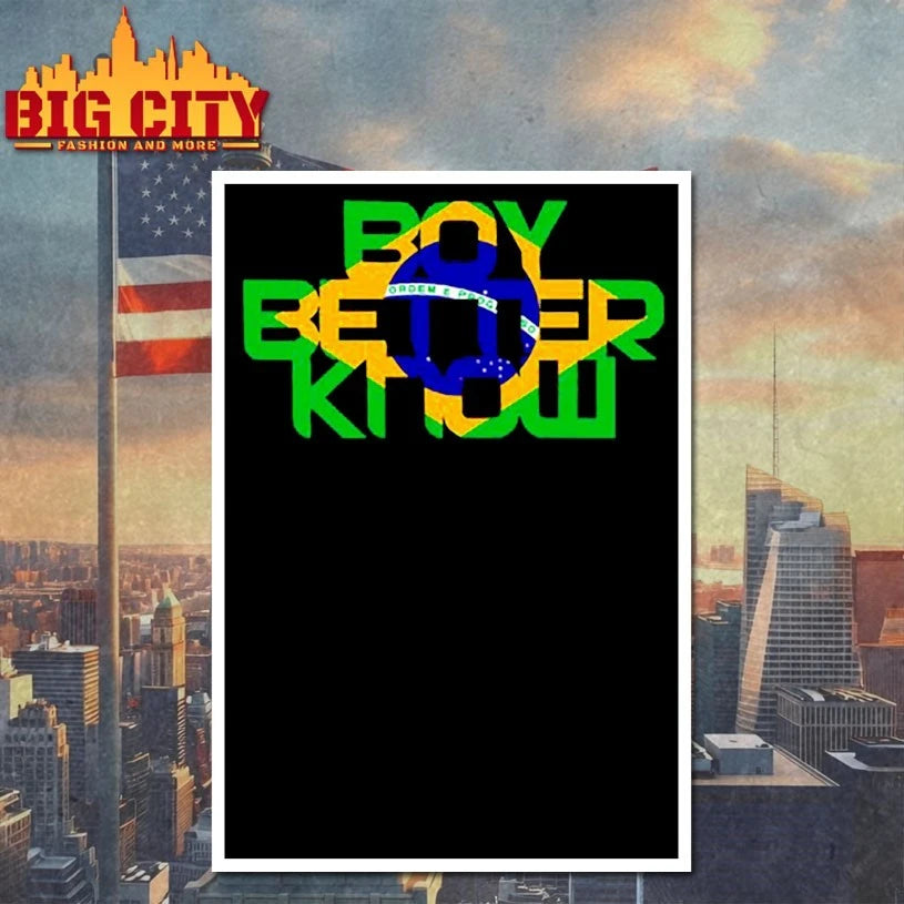 Skepta Boy better know Brazil Flag shirt