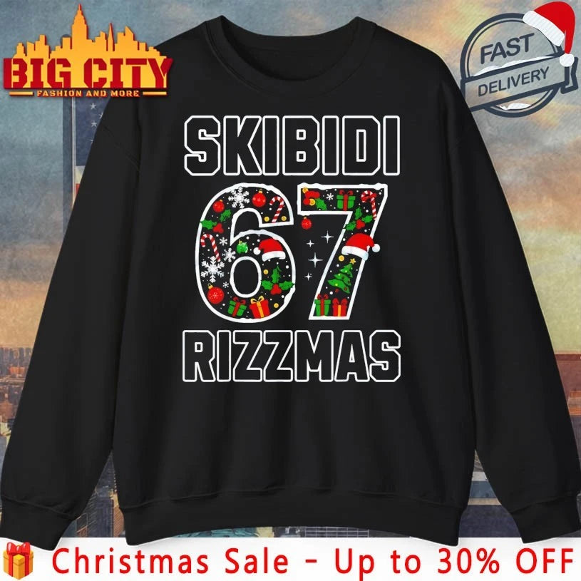 Skibidi Rizzmas 67 Viral shirt