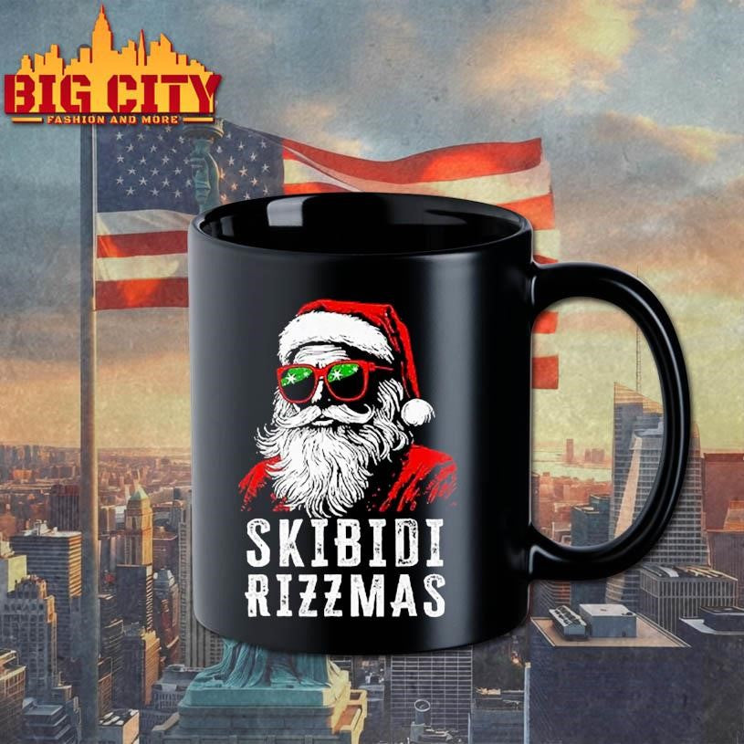 Skibidi Rizzmas Christmas Rizz Santa Claus Shirt