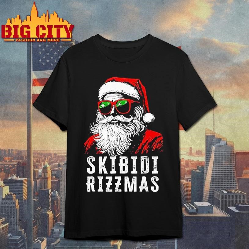 Skibidi Rizzmas Christmas Rizz Santa Claus Shirt