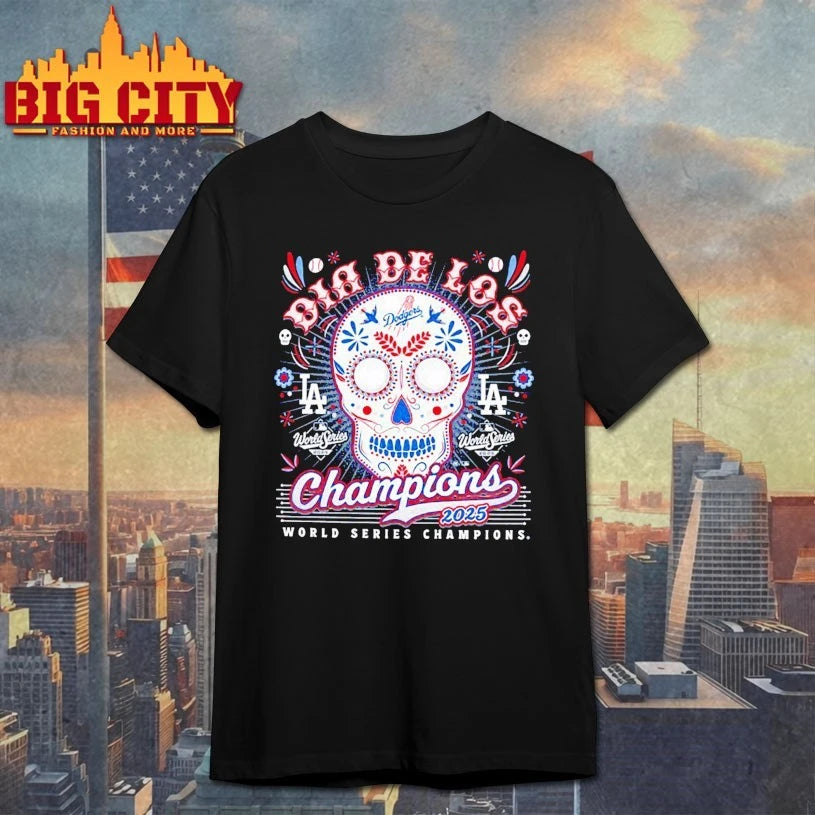 Skull Die De Los Los Angeles Dodgers Champions 2025 shirt