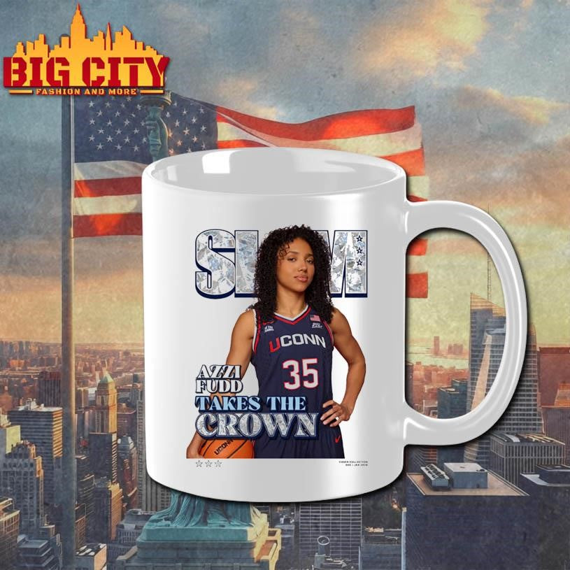 Slam 259 Cover Tee Azzi Fudd Take The Crown UConn Huskies