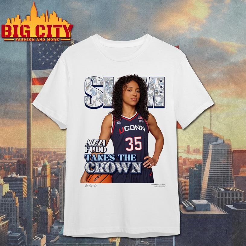 Slam 259 Cover Tee Azzi Fudd Take The Crown UConn Huskies